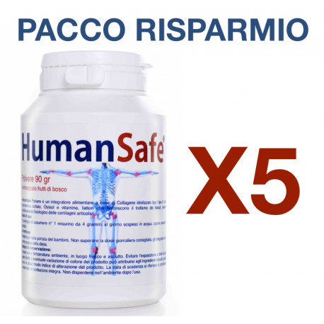 Humansafe 90 gr pacco risparmio 5 confezioni